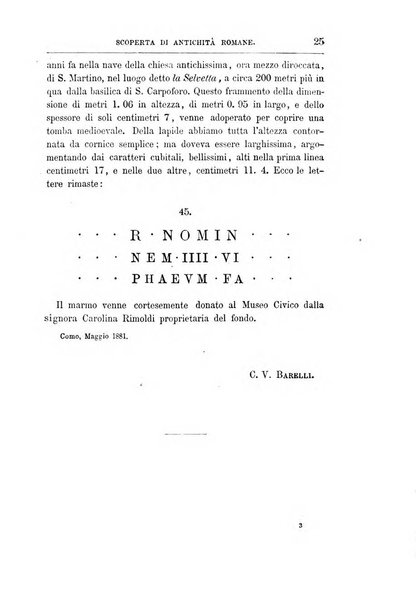 Rivista archeologica della provincia di Como