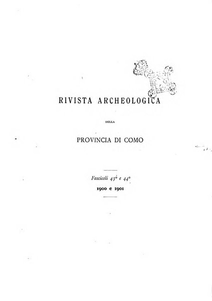 Rivista archeologica della provincia di Como