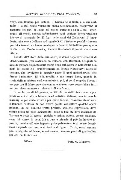 Rivista bibliografica italiana