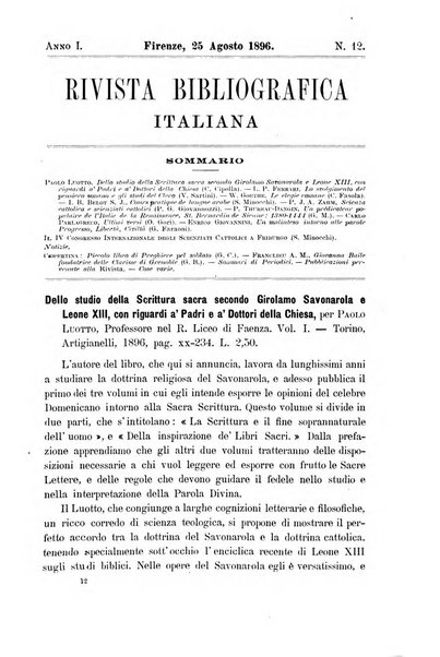 Rivista bibliografica italiana