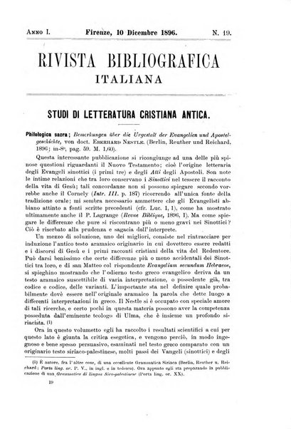 Rivista bibliografica italiana