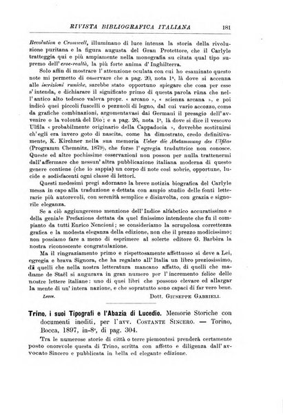 Rivista bibliografica italiana