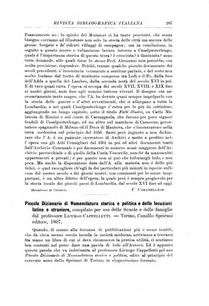 Rivista bibliografica italiana