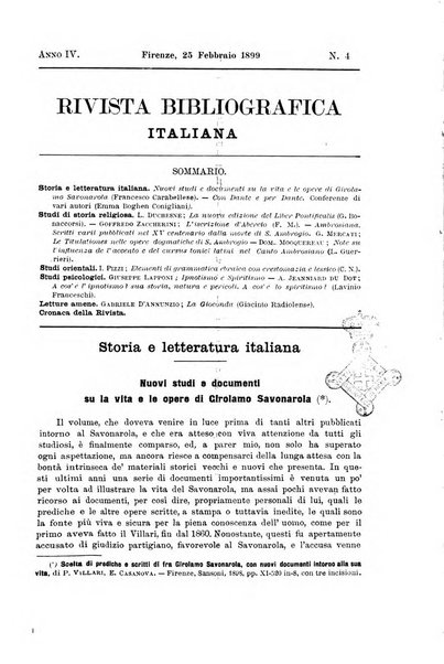 Rivista bibliografica italiana