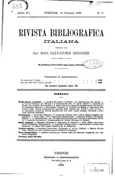 Rivista bibliografica italiana