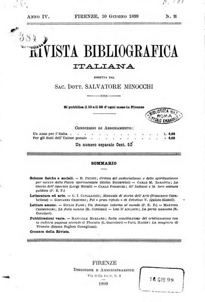 Rivista bibliografica italiana