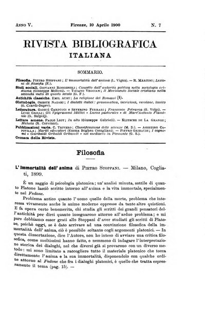 Rivista bibliografica italiana