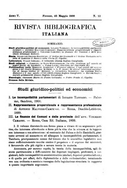 Rivista bibliografica italiana