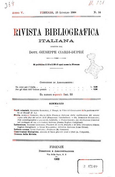 Rivista bibliografica italiana