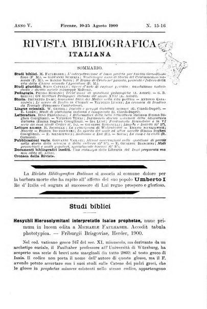 Rivista bibliografica italiana