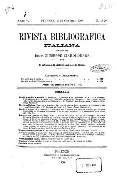 Rivista bibliografica italiana