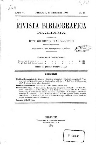 Rivista bibliografica italiana