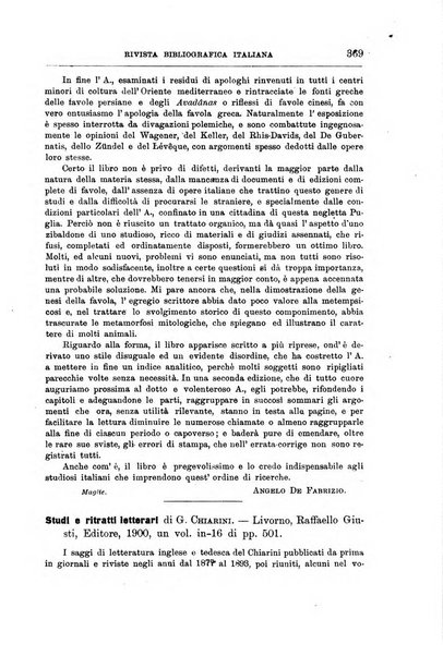 Rivista bibliografica italiana