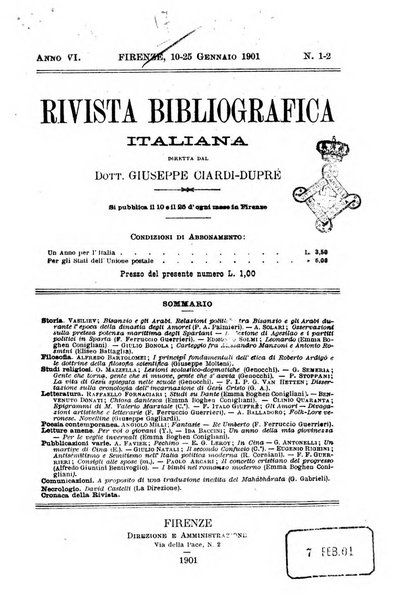 Rivista bibliografica italiana