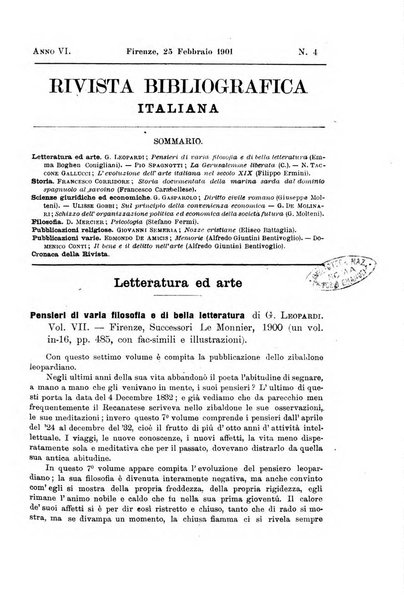 Rivista bibliografica italiana