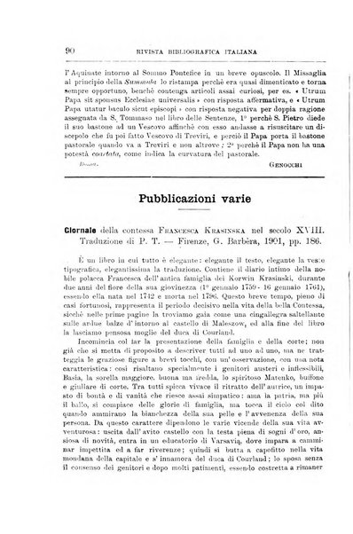 Rivista bibliografica italiana