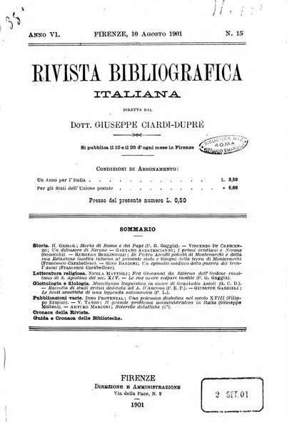 Rivista bibliografica italiana