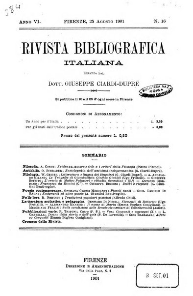 Rivista bibliografica italiana