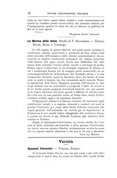 Rivista bibliografica italiana