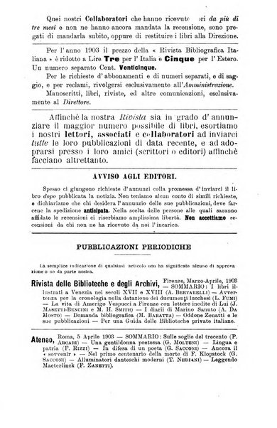 Rivista bibliografica italiana