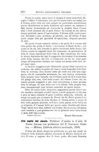 Rivista bibliografica italiana