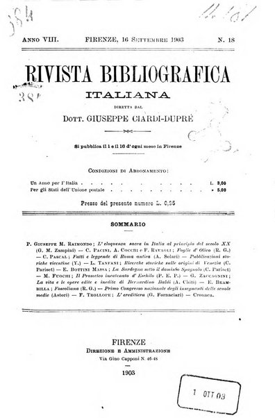 Rivista bibliografica italiana