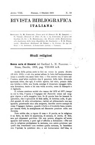 Rivista bibliografica italiana