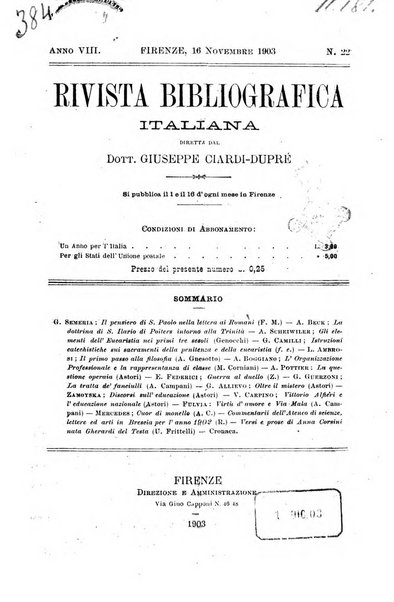 Rivista bibliografica italiana