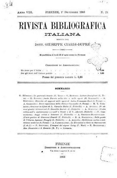 Rivista bibliografica italiana