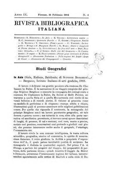 Rivista bibliografica italiana