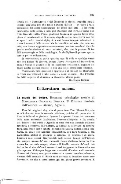 Rivista bibliografica italiana