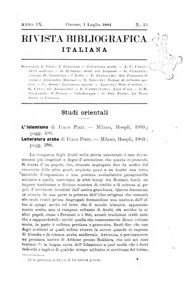 Rivista bibliografica italiana