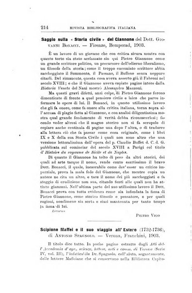 Rivista bibliografica italiana