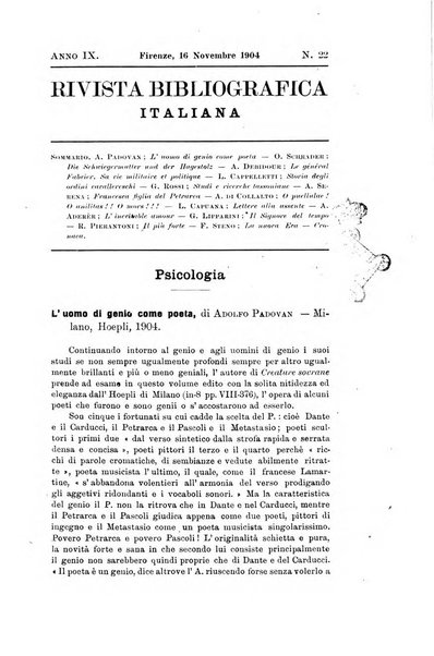 Rivista bibliografica italiana