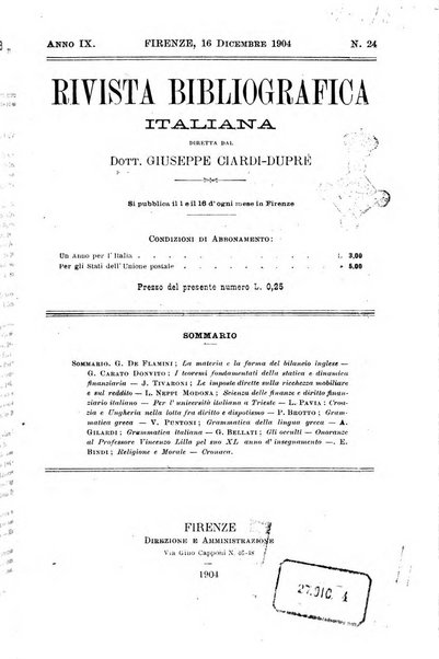 Rivista bibliografica italiana