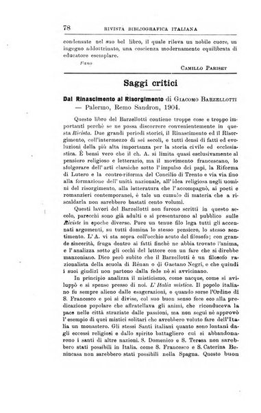 Rivista bibliografica italiana