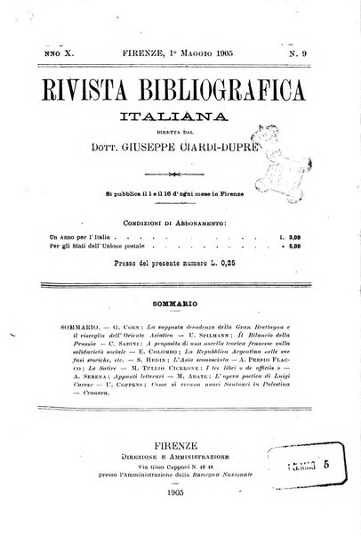 Rivista bibliografica italiana