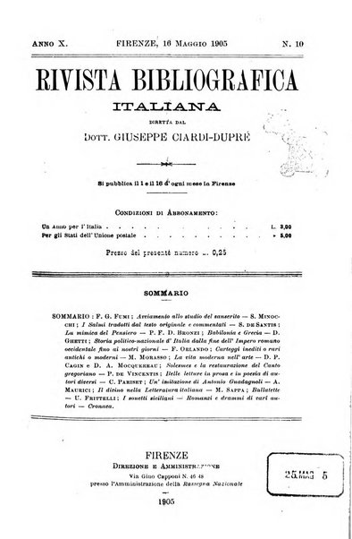 Rivista bibliografica italiana