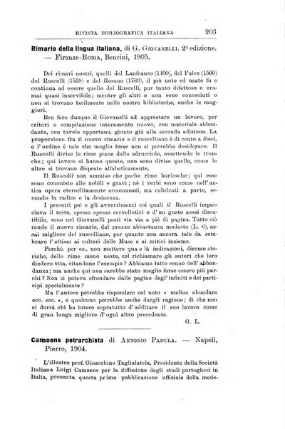 Rivista bibliografica italiana