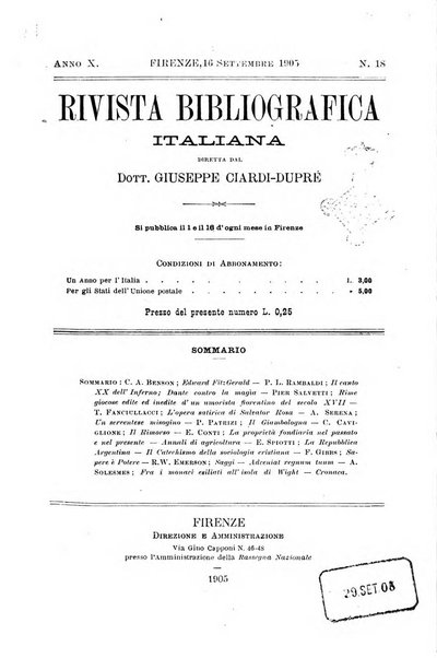 Rivista bibliografica italiana