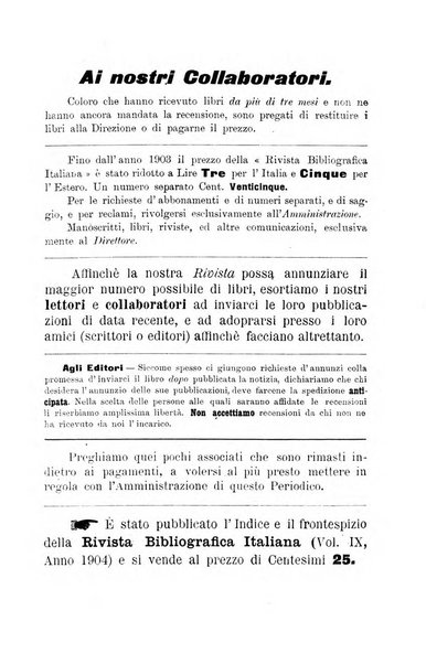 Rivista bibliografica italiana