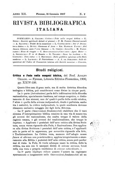 Rivista bibliografica italiana