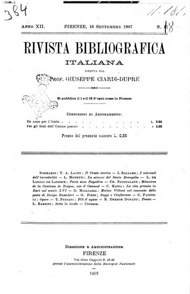 Rivista bibliografica italiana