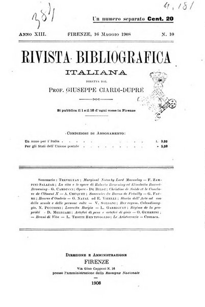 Rivista bibliografica italiana