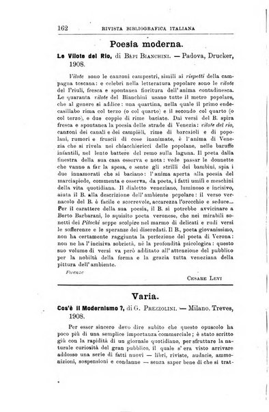 Rivista bibliografica italiana