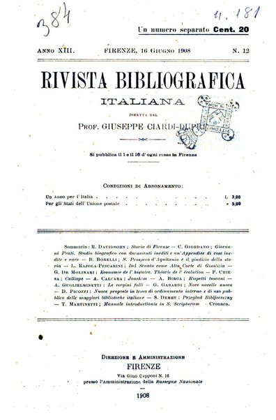 Rivista bibliografica italiana