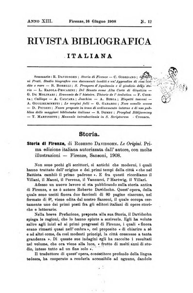 Rivista bibliografica italiana