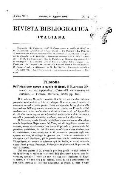 Rivista bibliografica italiana