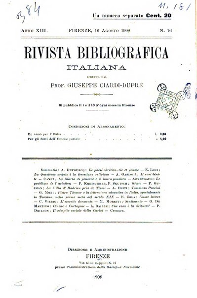 Rivista bibliografica italiana