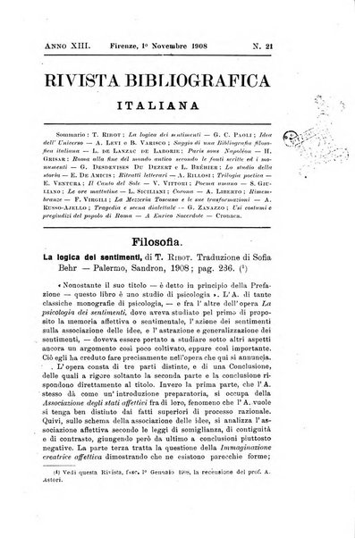 Rivista bibliografica italiana